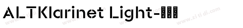 ALTKlarinet Light字体转换